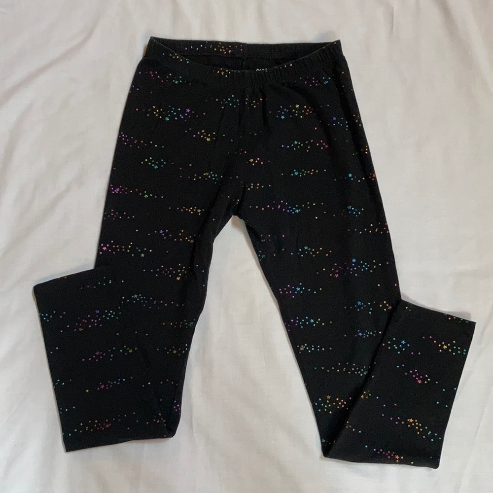 Cat & Jack leggings with shiny stars